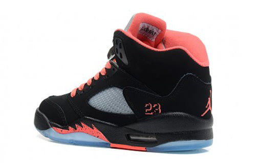 Air Jordan 5 Retro GS Black/Alarming 440892-001