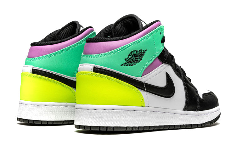 Air Jordan 1 Mid (GS) Pastel Black Toe (GS) 554725-175