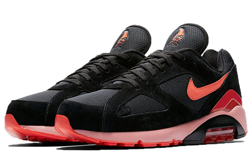 Nike Air Max 180 'Fire' Black/Team Orange-University Red AV3734-001 KICKSOVER