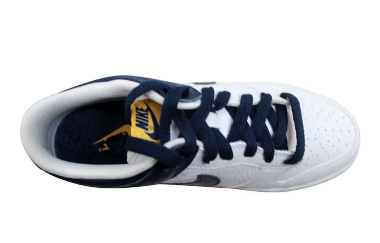 Nike Dunk Low GS 'Navy Heel' White/Midnight Navy-Varsity Maize 310569-145
