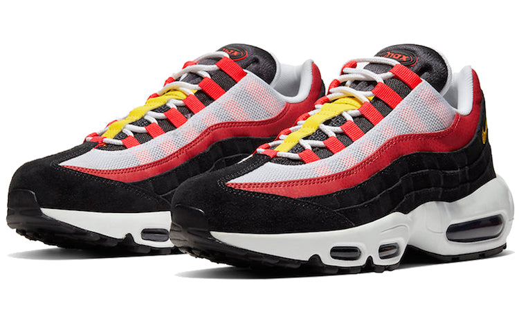 Nike Air Max 95 'Bright Crimson' White/Black/Bright Crimson/Chrome Yellow AT9865-101 sneakmarks