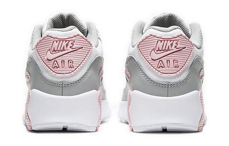 Nike Air Max 90 Leather GS 'Metallic Silver Pink' Light Smoke Grey/White/Pink/Metallic Silver CD6864-004 KICKSOVER