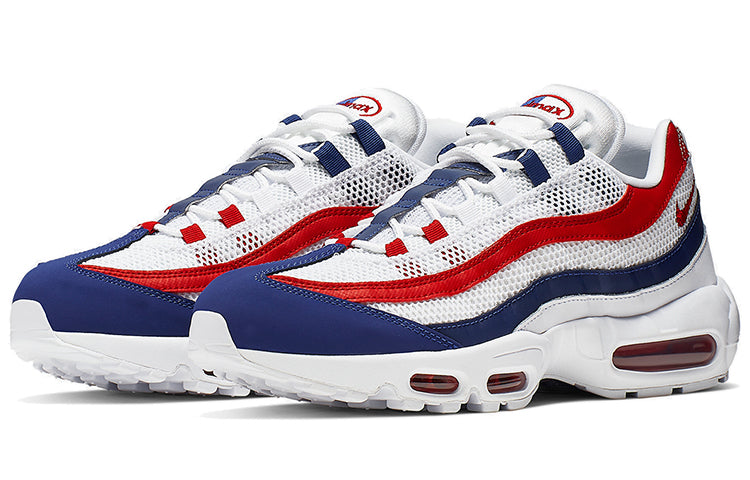 Nike Air Max 95 'USA' White/Gym Red-Deep Royal Blue CJ9926-100 sneakmarks