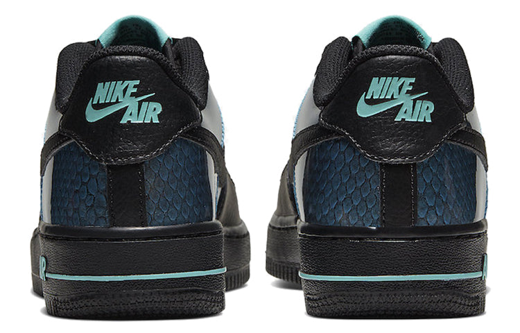 Nike Air Force 1 Low GS SE 'Snakeskin' Black/Blue Hero/Aurora/Black CI3910-001 KICKSOVER