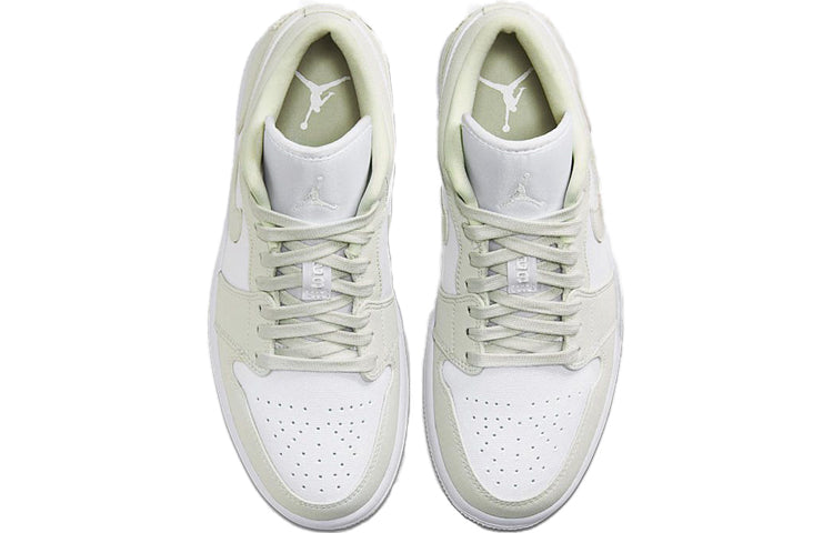 Womens WMNS Air Jordan 1 Low 'Spruce Aura' White/Spruce Aura/Spruce Aura CW1381-003