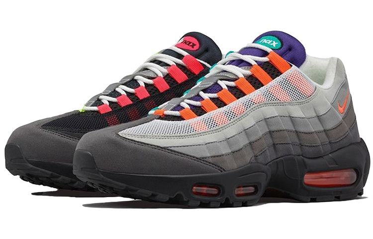 Nike Air Max 95 OG QS GS 'Greedy' Black/Volt-Safety Orange 810375-078 sneakmarks