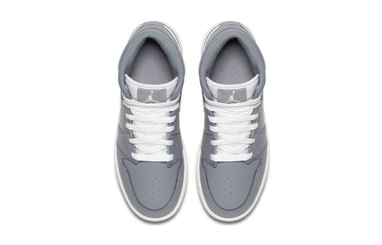 Air Jordan 1 Mid'Cool Grey' BG Cool Grey/White-White 554725-036