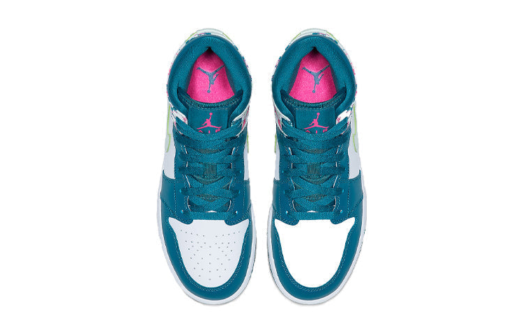 Air Jordan 1 Mid GS Green Abyss 555112-300