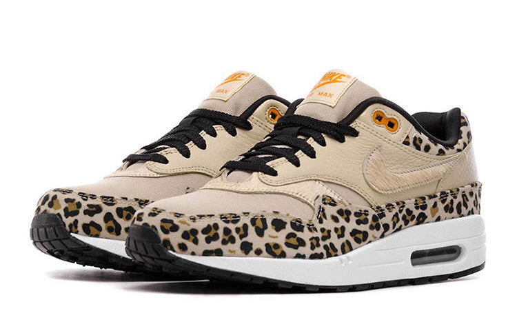 Nike Womens Air Max 1 Premium 'Leopard' Desert Ore/Orange Peel/Black BV1977-200 KICKSOVER