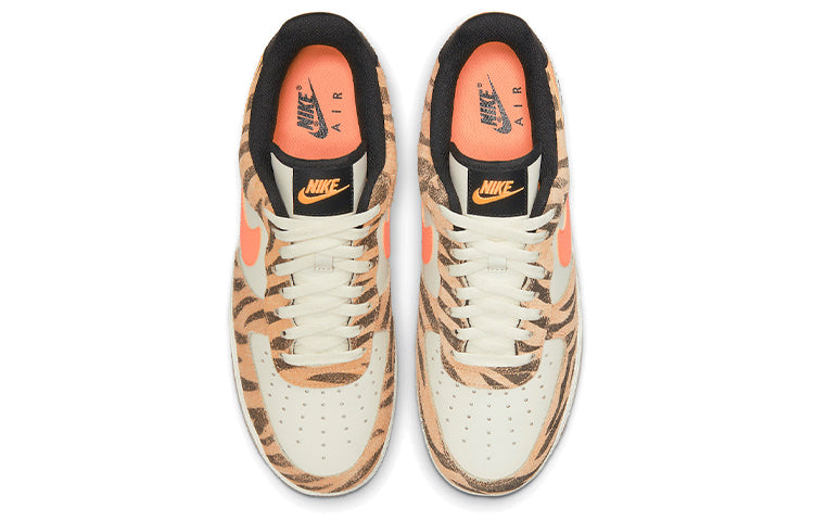 Nike Air Force 1 Low Premium 'Daktari Stripes' Coconut Milk/Atomic Orange/Fuel Orange DJ6192-100 KICKSOVER