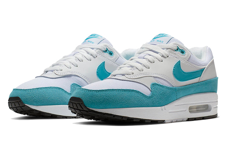 Nike Womens Air Max 1 'Light Blue Fury' White/Light Blue Fury/Black 319986-117 KICKSOVER