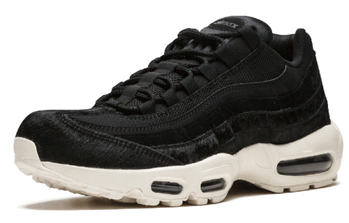 Womens Air Max 95 LX 'Black' Black/Black-Dark Grey-Sail AA1103-001 sneakmarks