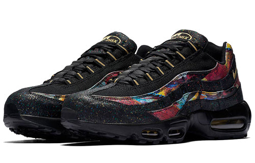 Nike Air Max 95 'Caribana' Black/Metallic Gold-Cobalt Blaze AT6142-001 sneakmarks