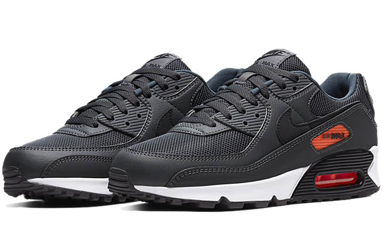 Nike Air Max 90 'Dark Grey' Iron Grey/Black/Total Orange CW7481-001 KICKSOVER