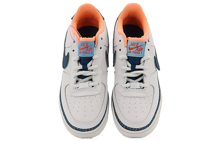 Nike Air Force 1 Low'Swoosh Chain' GS White/Blue/Orange CK9708-100 KICKSOVER