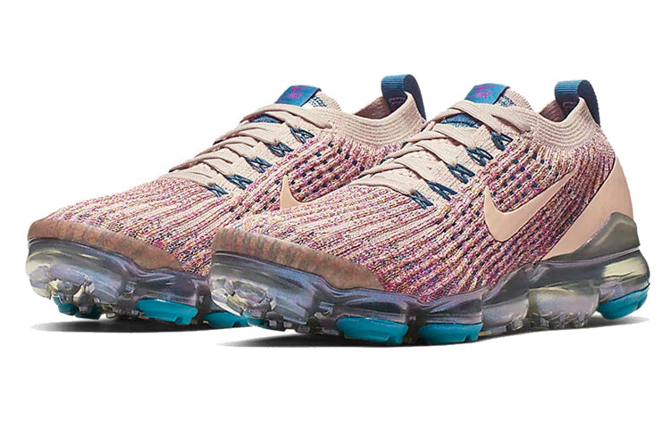 Womens Air VaporMax Flyknit 3 'Multi-Color' Desert Sand/Vivid Purple/Green Abyss/Desert Sand AJ6910-007 KICKSOVER