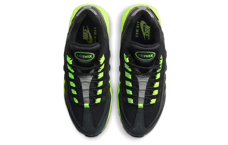 Nike Air Max 95 'Kiss My Airs' Black/Medium Ash/Dark Pewter/Volt DJ4627-001 sneakmarks