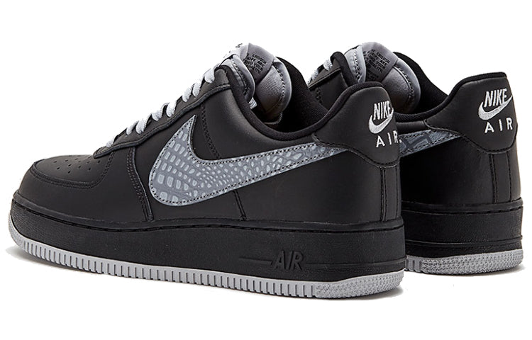 Nike Air Force 1 Low 'Black Croc Print' Black/Cool Grey/Dark Grey 823511-012 KICKSOVER