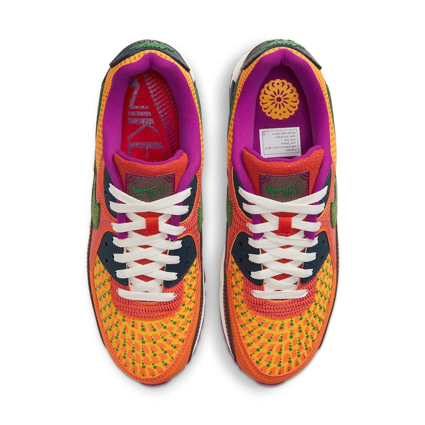 Nike Air Max 90 'Dia de los Muertos' Deep Ocean/Sail/University Gold/Cactus Flower DC5154-458