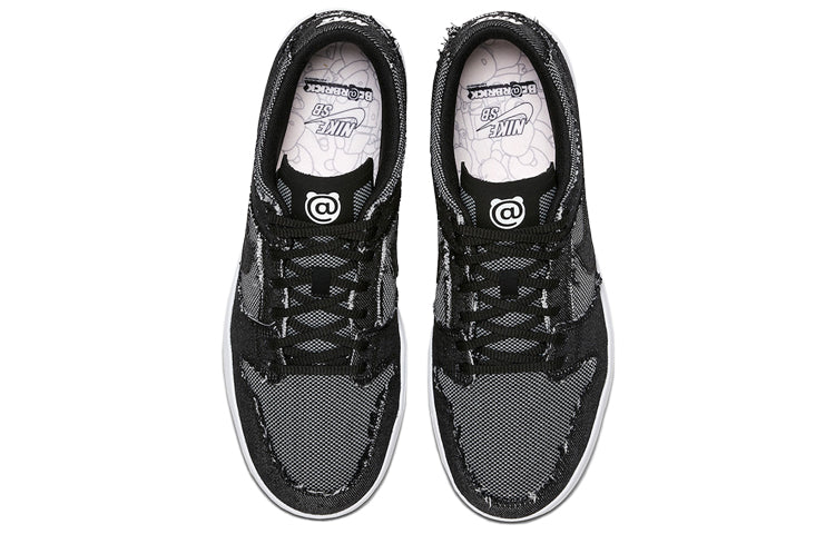 Nike SB Skateboard Dunk Low Elite QS Black BE@RBRICK 877063-002