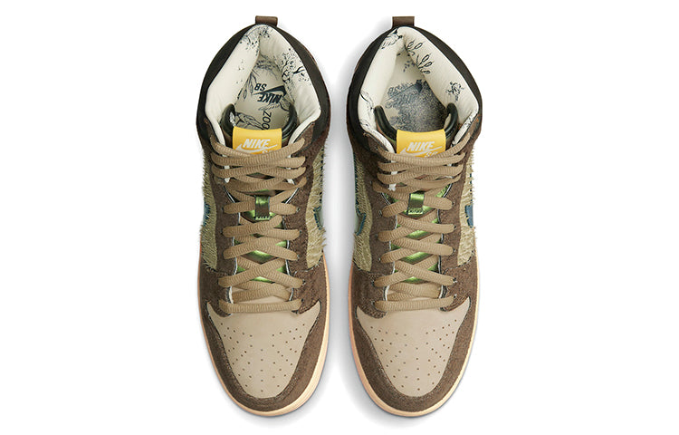 Nike Concepts x Dunk High Pro SB Skateboard 'Duck' Rattan/Parachute Beige/Orange Chalk/Baroque Brown DC6887-200