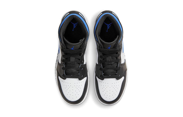 Air Jordan 1 Mid "White Royal" (GS) White Black Racer Blue (GS) 554725-140