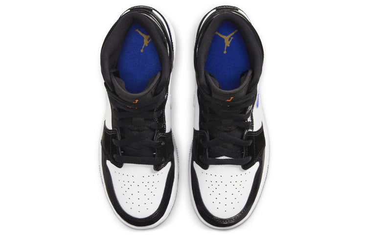 Air Jordan 1 Mid GS Black Racer Blue 554725-084