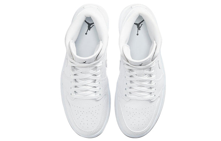 Air Jordan 1 Mid 'White Snakeskin' White Snakeskin (W) BQ6472-110