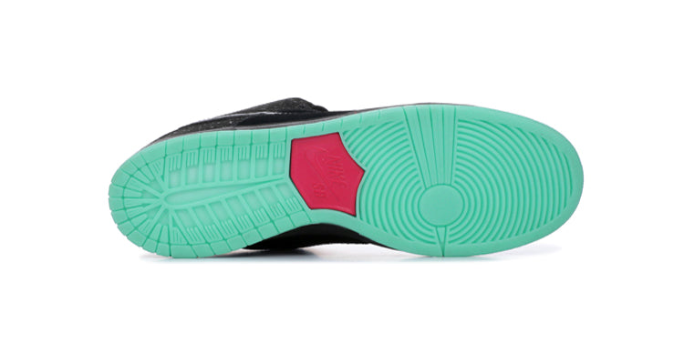 Nike Premier x Dunk Low Premium SB Skateboard AE QS 'Northern Lights' Anthracite/Black-Pink Force-Crystal Mint 724183-063