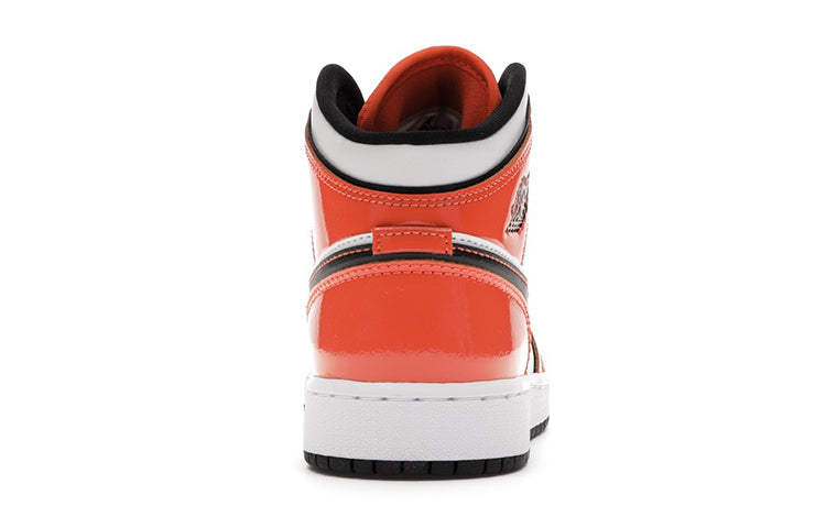 Air Jordan 1 Mid SE GS 'Turf Orange' Turf Orange/Black/White BQ6931-802