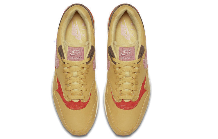 Nike Air Max 1 Premium 'Crepe Pack - Bacon' Wheat Gold/Rust Pink/Baroque Brown CD7861-700 KICKSOVER