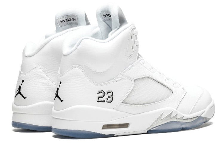 Air Jordan 5 Retro White Metallic Silver 136027-130