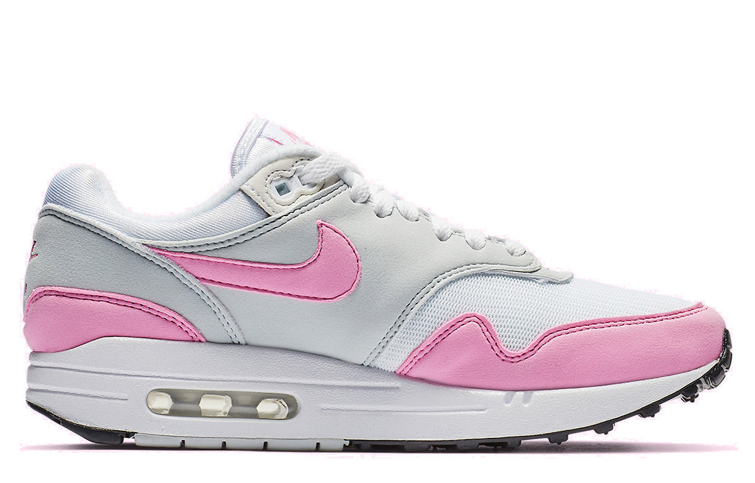 Womens Air Max 1 'Psychic Pink' White/Psychic Pink-Neutral Grey-Black BV1981-101 KICKSOVER