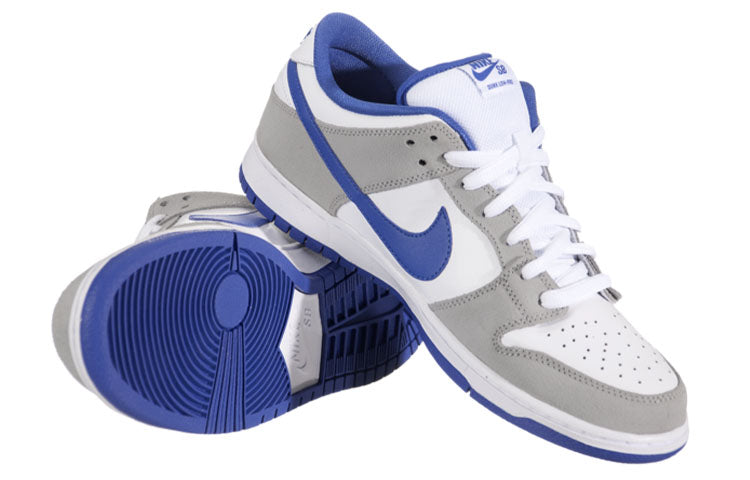 Nike Dunk Low Pro SB Skateboard Matte Silver Varsity Royal 304292-040 sneakmarks