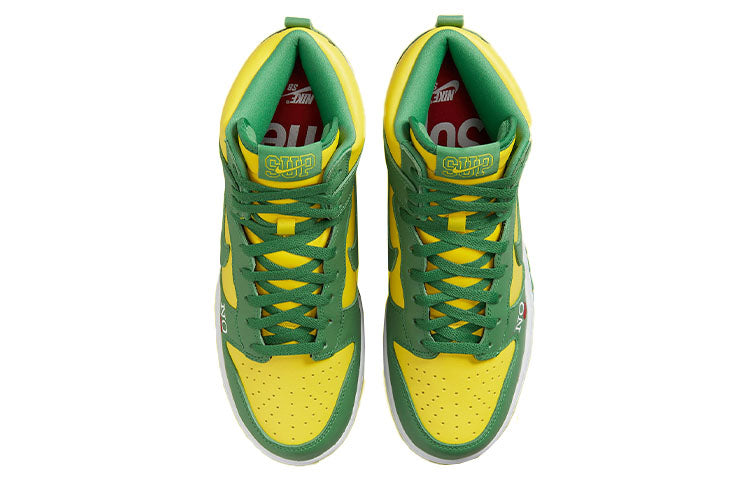 Nike Supreme x SB Skateboard Dunk High Brazil DN3741-700 sneakmarks