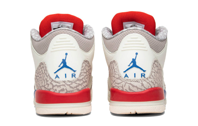 Air Jordan 3 Retro'International Flight' GS Sail/Sport Royal-Fire Red 398614-140