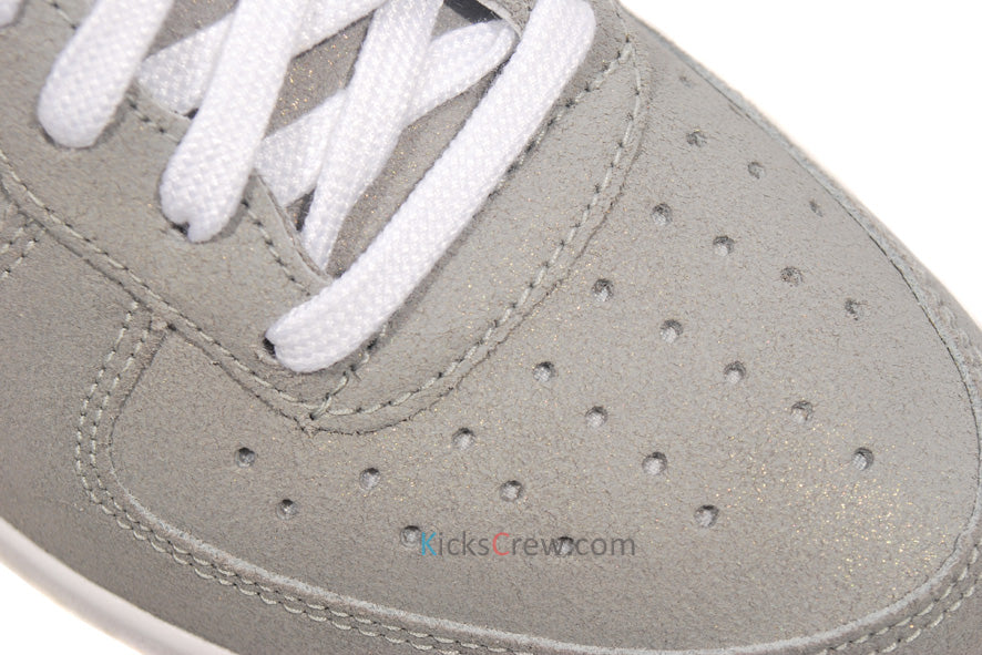 Nike Womens Air Force 1 Low Light Metallic Platinum 487643-001