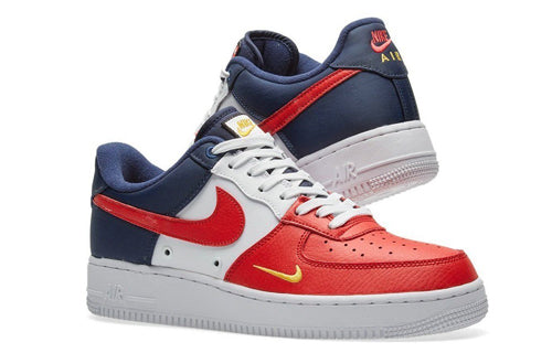 Nike Air Force 1 Low '07 LV8 '4th of July' Obsidian/White-University Red 823511-601 KICKSOVER