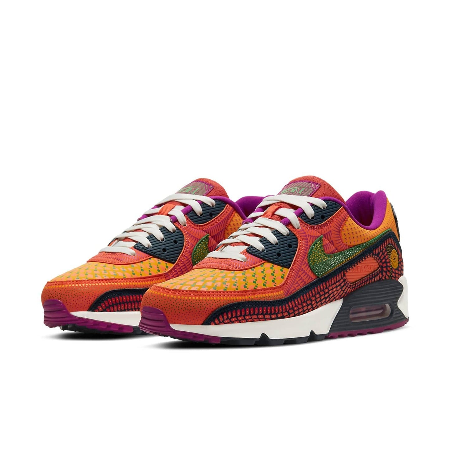 Nike Air Max 90 'Dia de los Muertos' Deep Ocean/Sail/University Gold/Cactus Flower DC5154-458