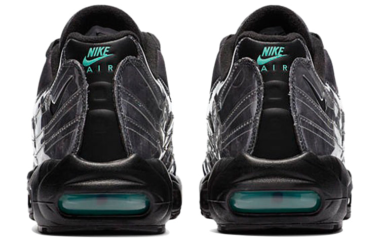 Nike Air Max 95 'Black Aurora Green' Black/Black/Aurora Green/Smoke Grey DA7735-001 sneakmarks