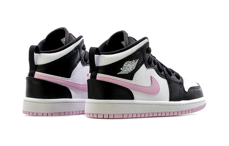 Air Jordan 1 Mid BP White Black Light Arctic Pink (PS) 640737-103