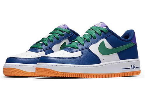 Nike Air Force 1 Low LV8'Gym Blue' GS Gym Blue/White-Hyper Grape-Neptune Green 596728-407 KICKSOVER