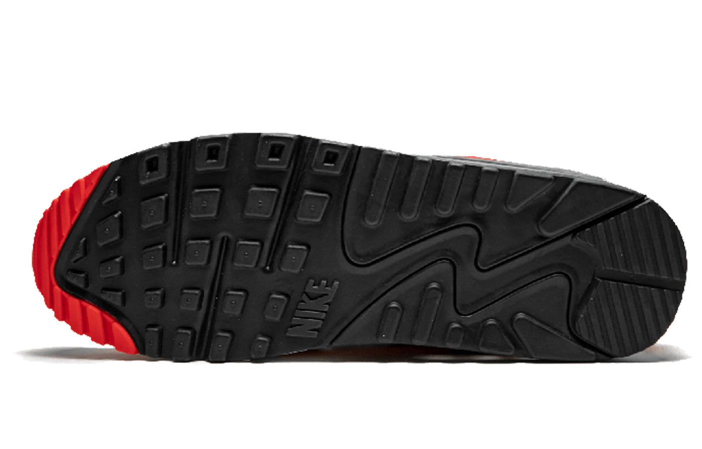 Nike Air Max 90 Essential Wolf Grey Challenge Red 537384-039