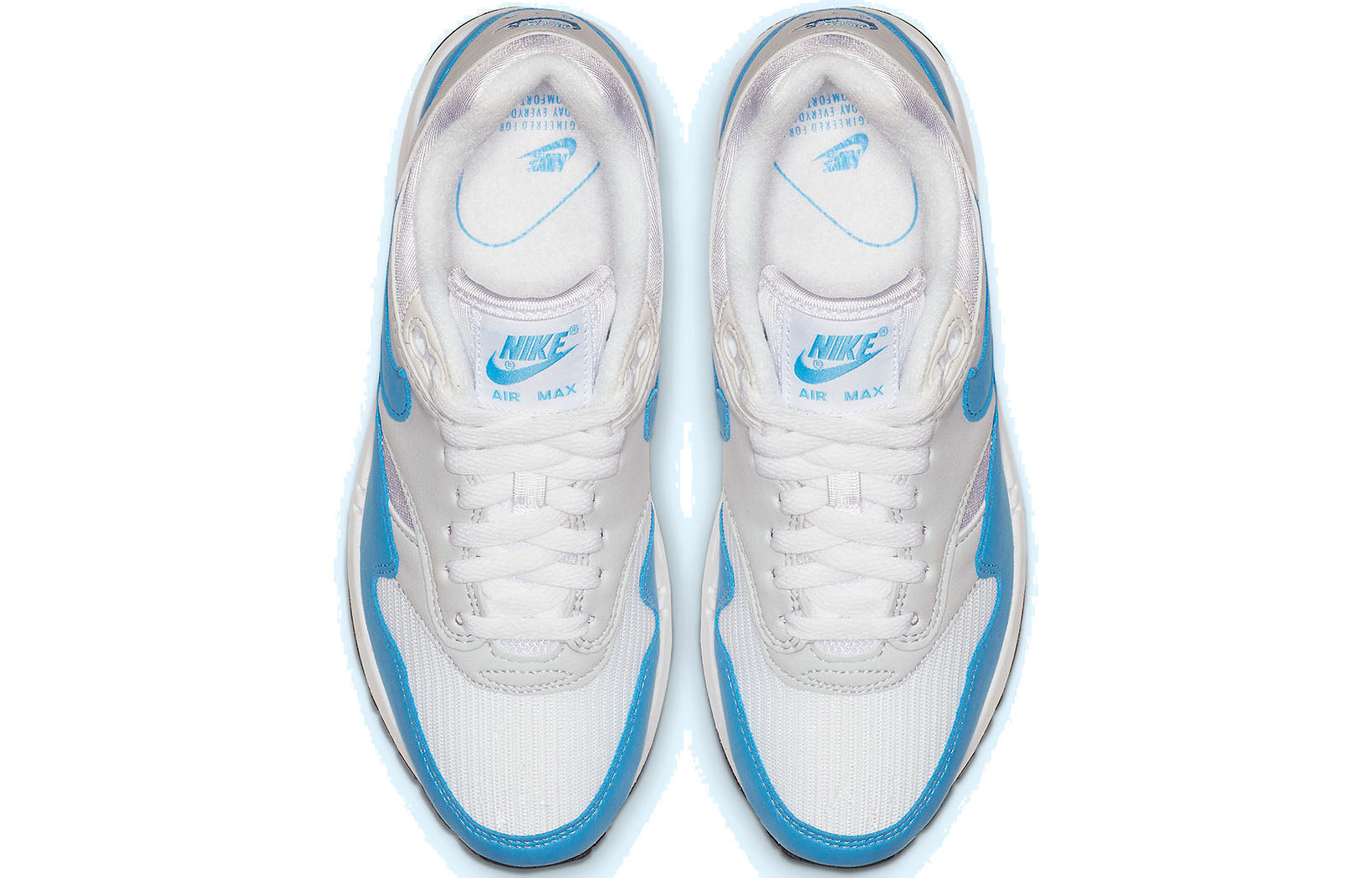 Nike Womens Air Max 1 'University Blue' White/University Blue/Neutral Grey BV1981-100 KICKSOVER