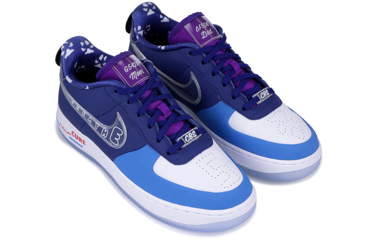 Nike Air Force 1 Low'Doernbecher' 2018 GS Deep Royal Blue/Light Photo Blue-Voltage Purple-Clear BV7251-400 KICKSOVER