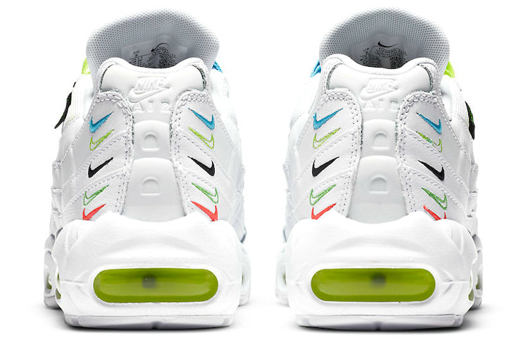 Womens Air Max 95 SE 'Worldwide Pack' White/White/Volt/Blue Fury CV9030-100 sneakmarks