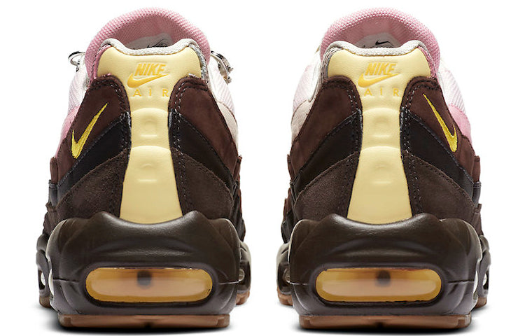 Nike Womens Air Max 95 'Cuban Link' Velvet Brown/Opti Yellow/Light British Tan CZ0466-200 sneakmarks