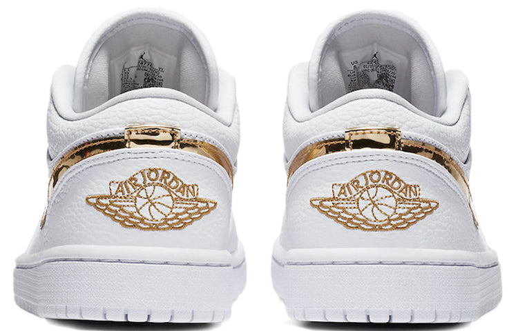 Womens WMNS Air Jordan 1 Low SE White Metallic Gold CZ4776-100