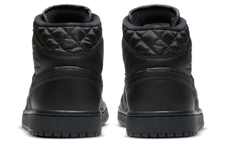 Air Jordan 1 Mid SE 'Black Quilted' Black/Black/White DB6078-001