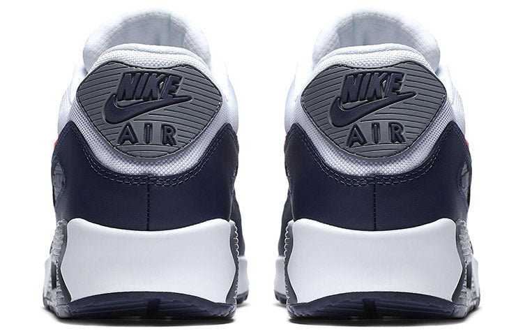 Nike Air Max 90 ESSENTIAL White/SOLAR Red-OBSIDIAN-GYM BLUE 537384-135
